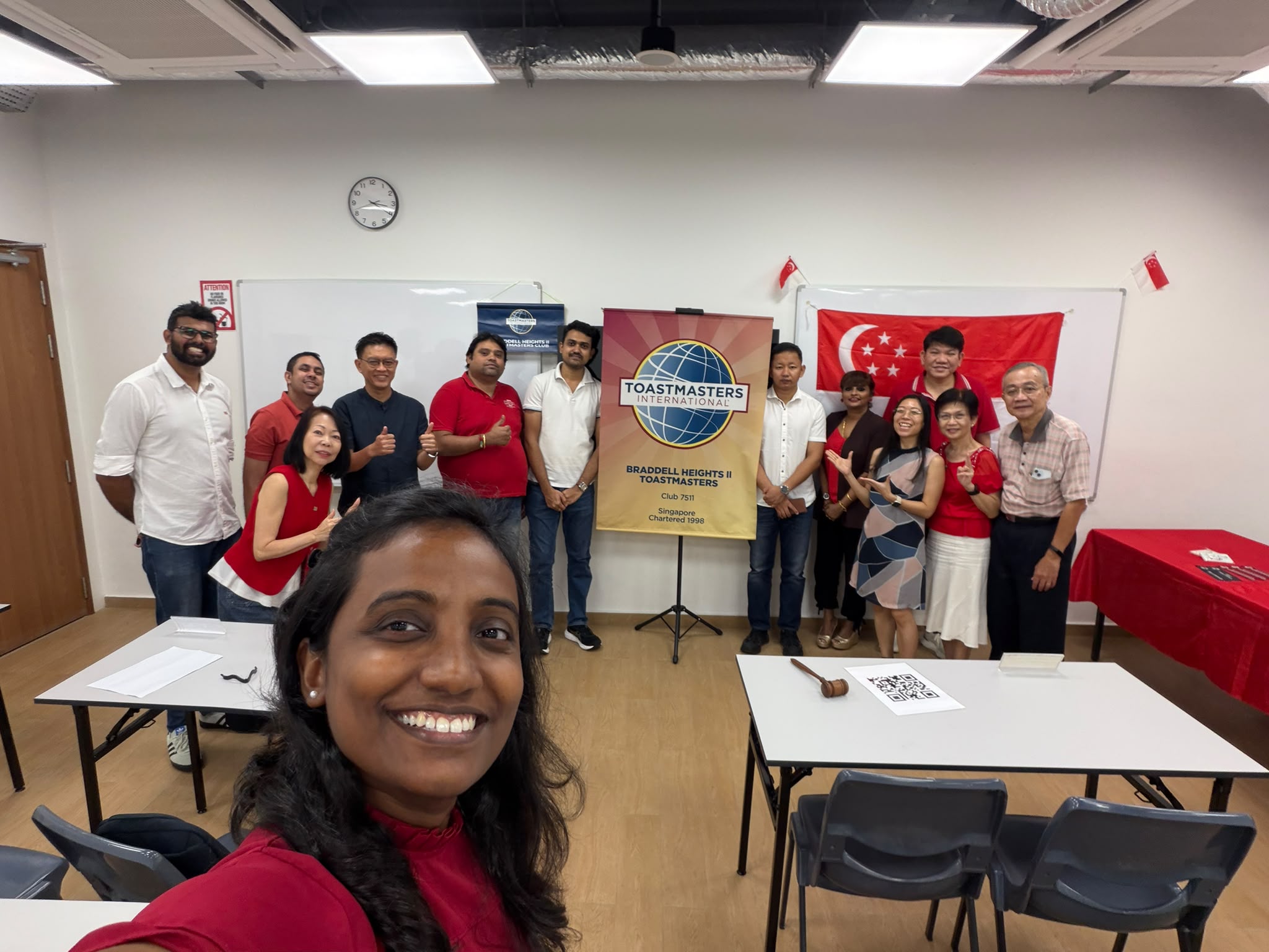BH II Toastmasters club members group photo